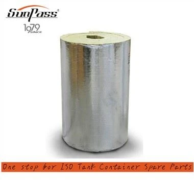 Pokrivač od kamene mineralne vune od aluminijske folije za uslugu izolacije ISO spremnika spremnika.